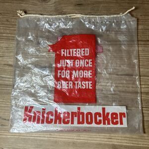 VTG Knickerbocker beer Litter Shopping Bag Jacob Ruppert New York,NY HTF Rare
